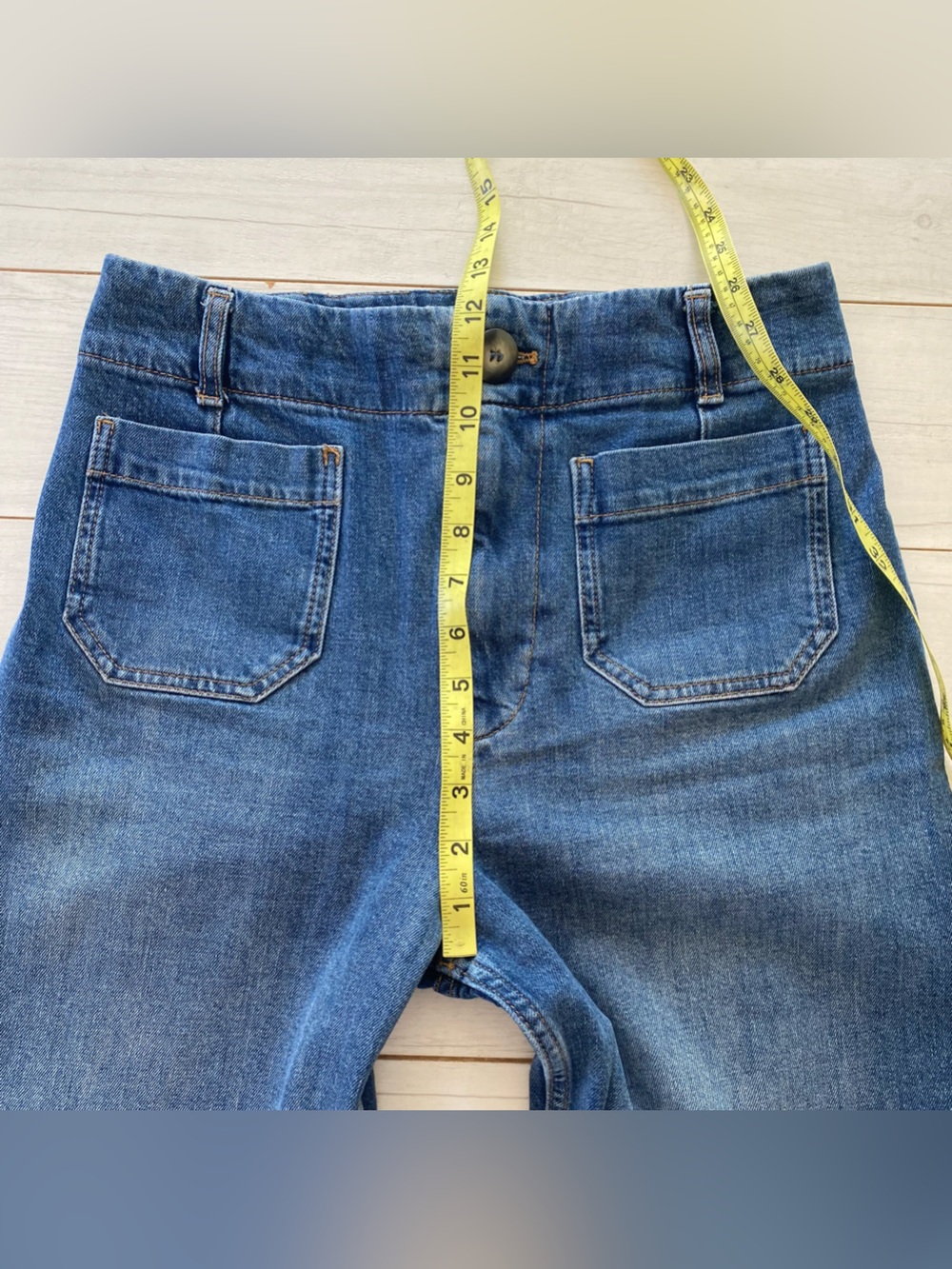 Pilcro Anthropologie
The Skipper Square Pocket Jeans Sz 28 Blue Wash - Picture 9 of 10